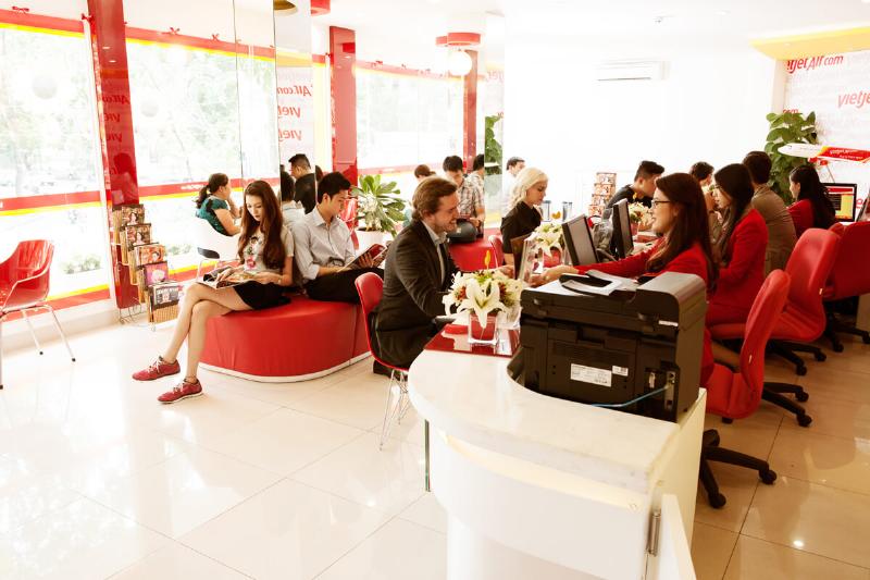 Giao diện trang chủ website Săn Vé Máy Bay giúp bạn tra vé máy bay Vietjet dễ dàng